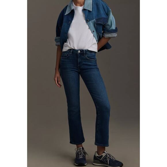 Frame Jeans Le Crop Mini Boot In Shade TEMPLE Size 25 - Picture 1 of 5